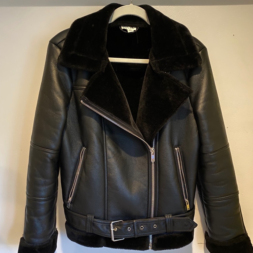 Fur Leather Jacket